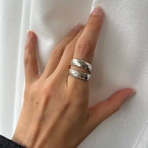Sterling Silver Stacked Ring, Size 5